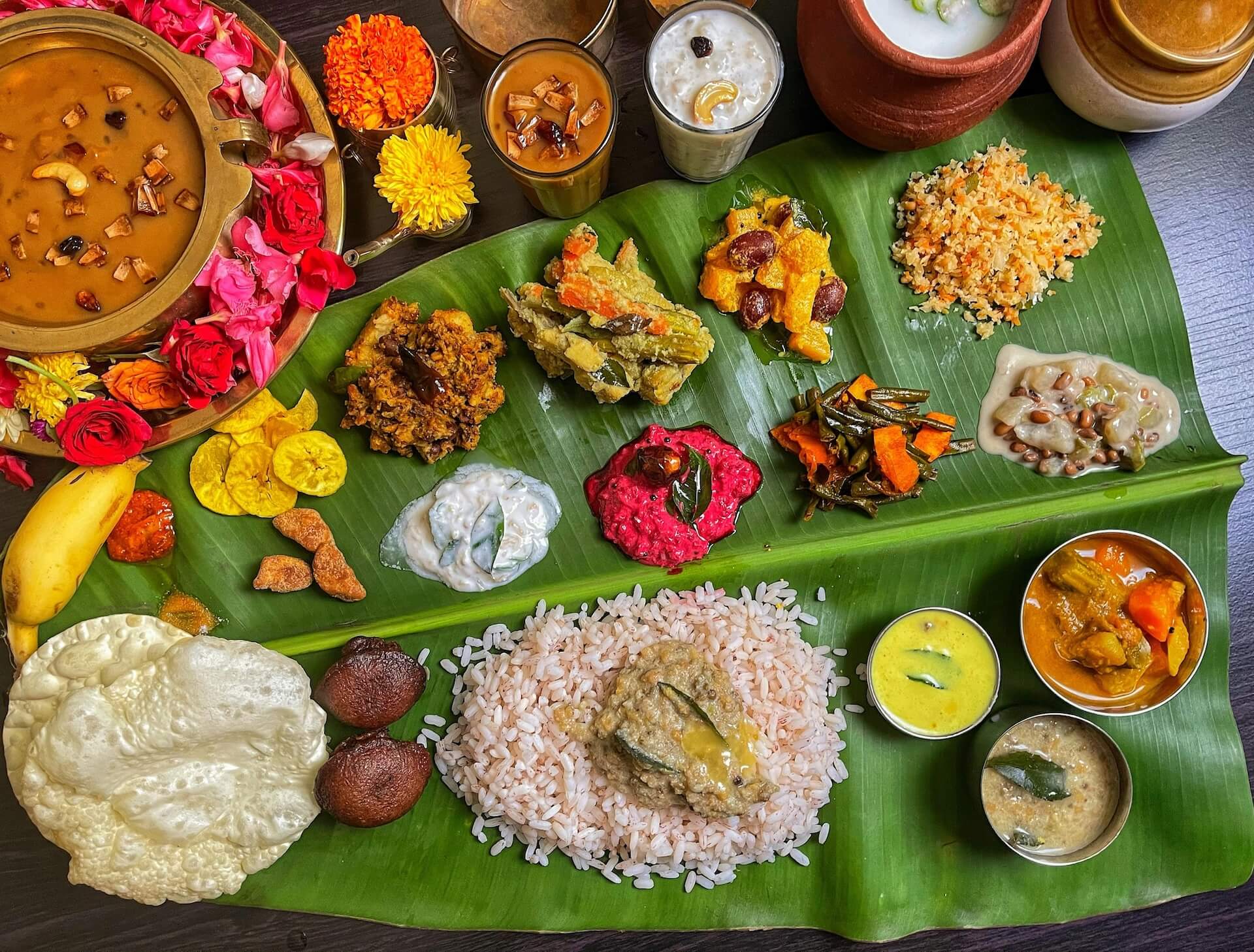Dining Vythiri Village Resort - Kerala Sadya